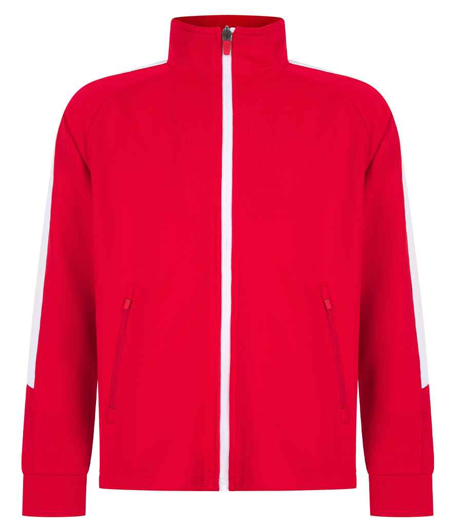 Finden + Hales Kids Knitted Tracksuit Top | Red/White