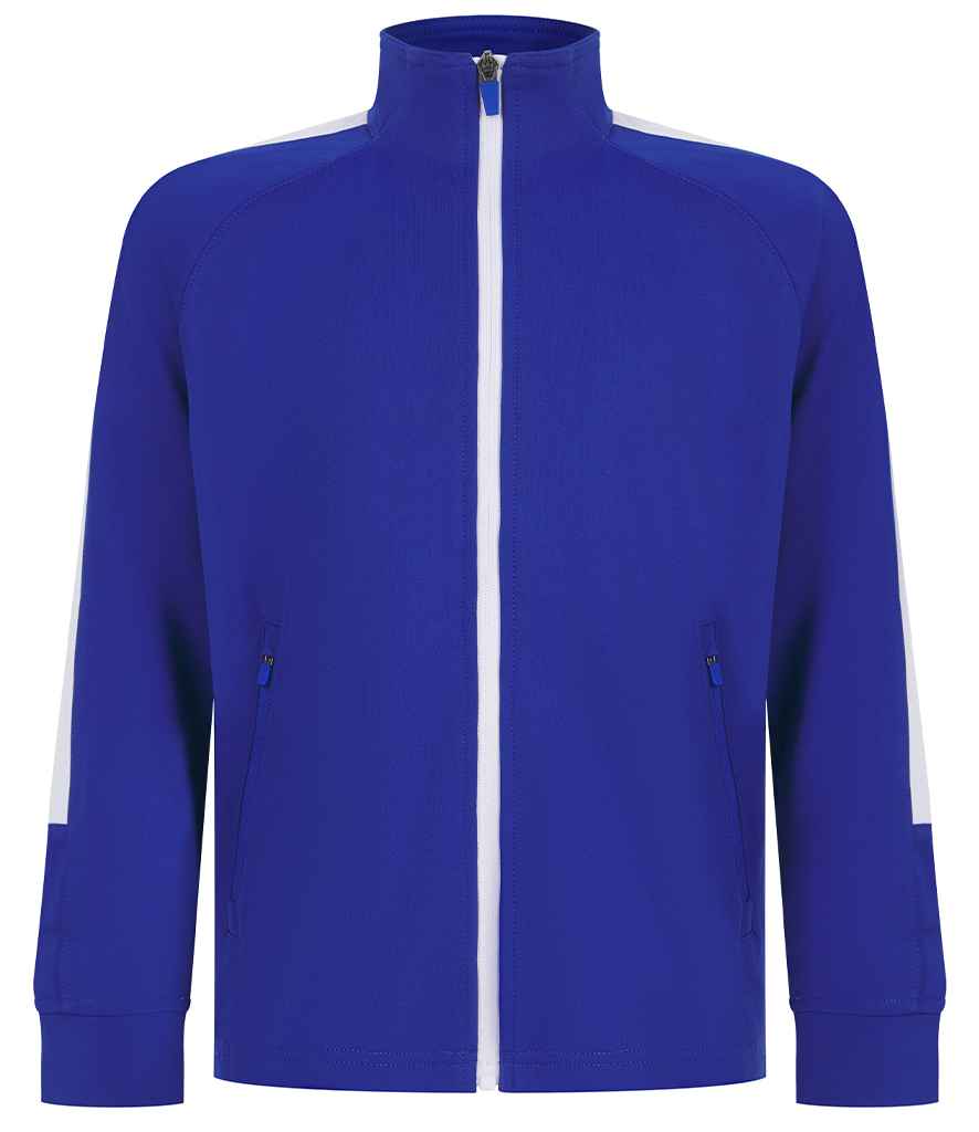 Finden + Hales Kids Knitted Tracksuit Top | Royal Blue/White