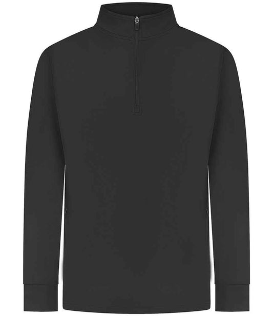 Finden + Hales 1/4 Zip Tracksuit Top | Black