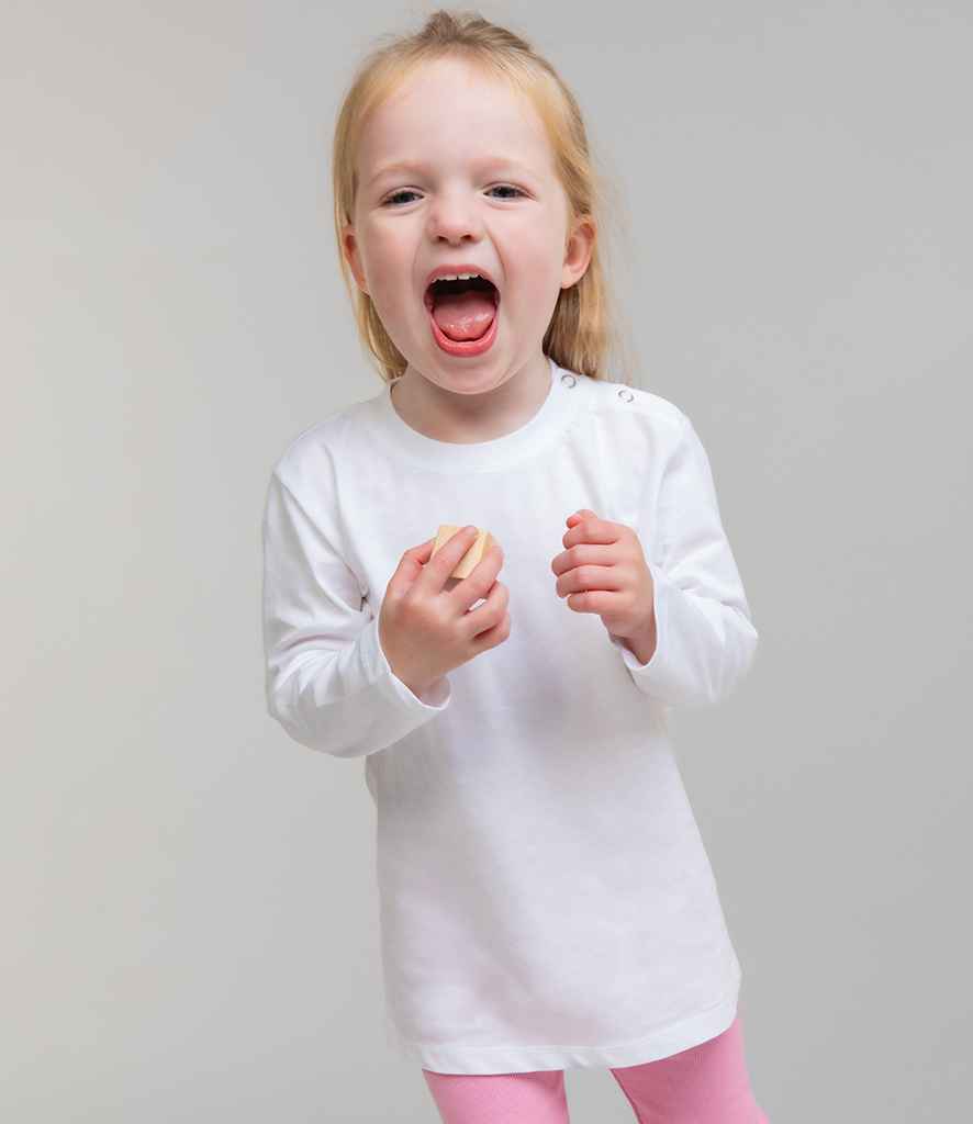 Larkwood Baby/Toddler Long Sleeve T-Shirt | White