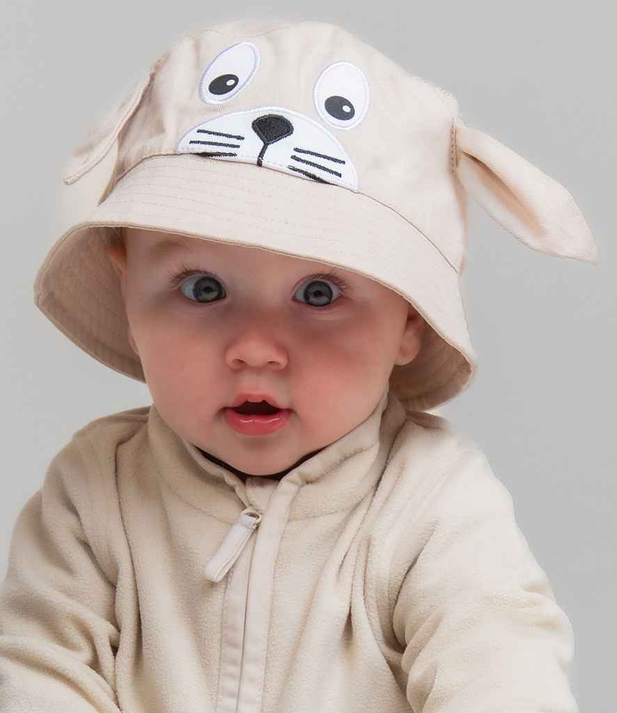 Larkwood Baby/Toddler Character Bucket Hat | Light Brown Bunny