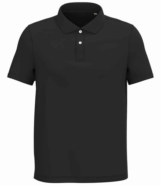 Native Spirit Piqué Polo Shirt | Black