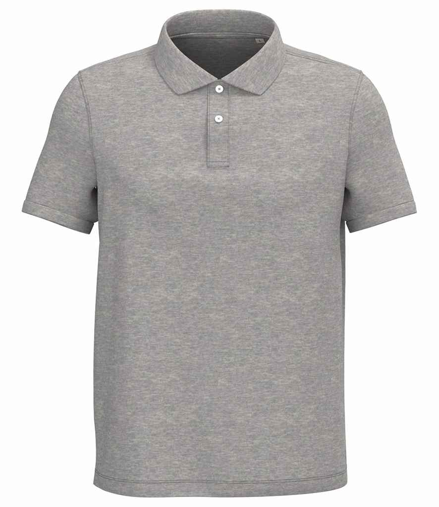 Native Spirit Piqué Polo Shirt | Moon Grey Heather