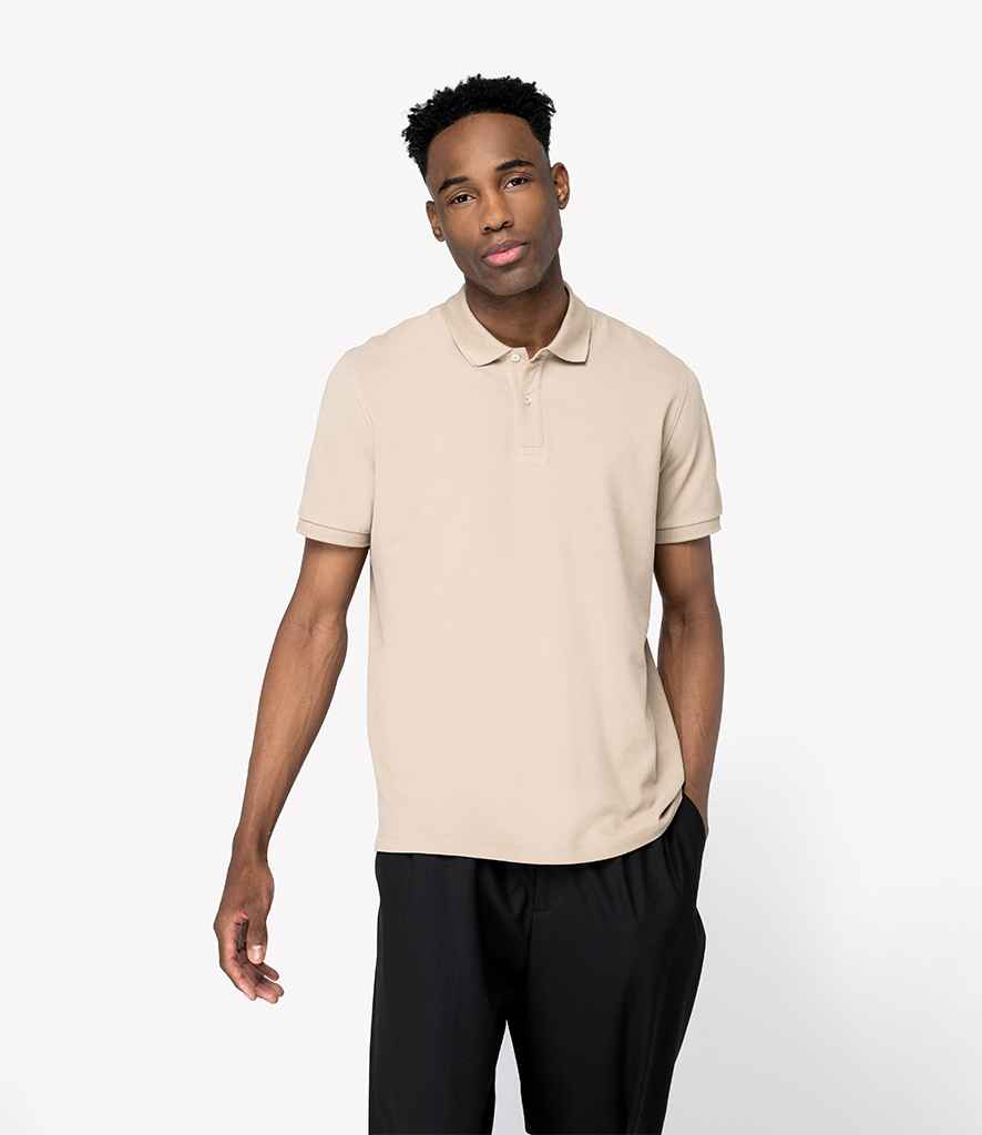 Native Spirit Piqué Polo Shirt | Wet Sand