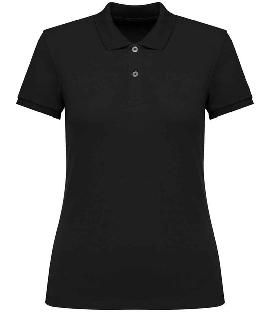 Native Spirit Ladies Piqué Polo Shirt | Black
