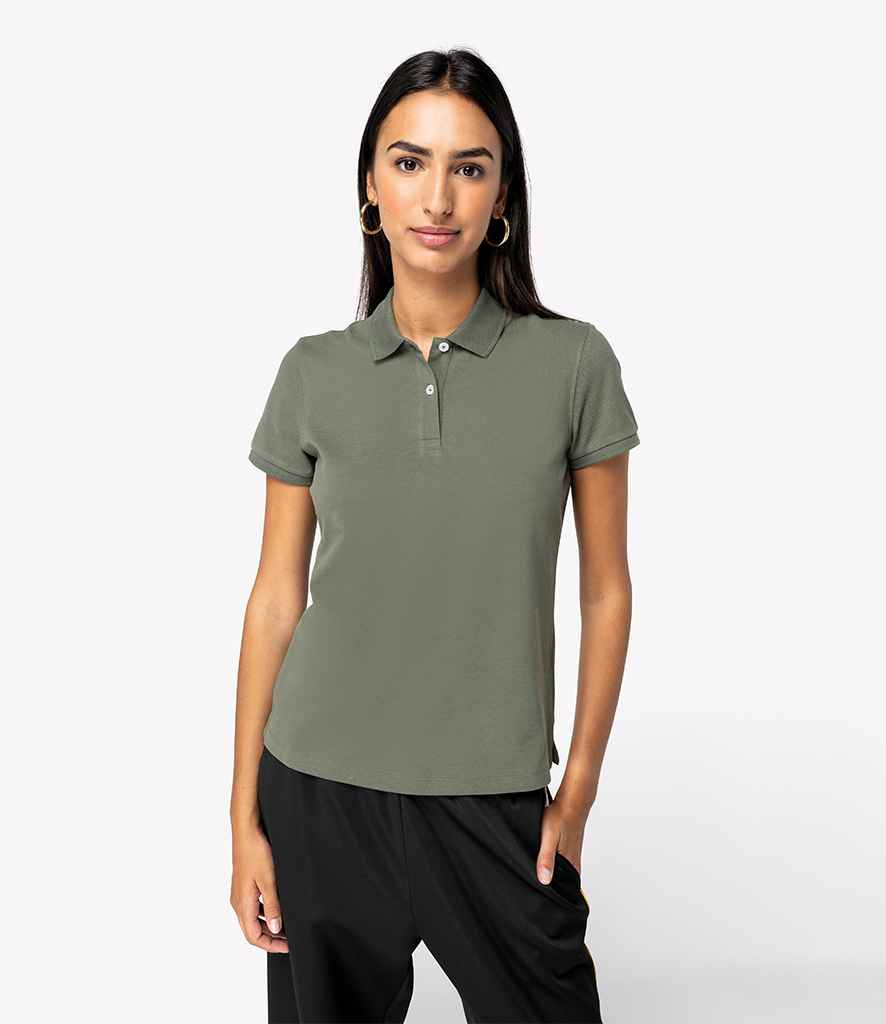 Native Spirit Ladies Piqué Polo Shirt | Organic Khaki