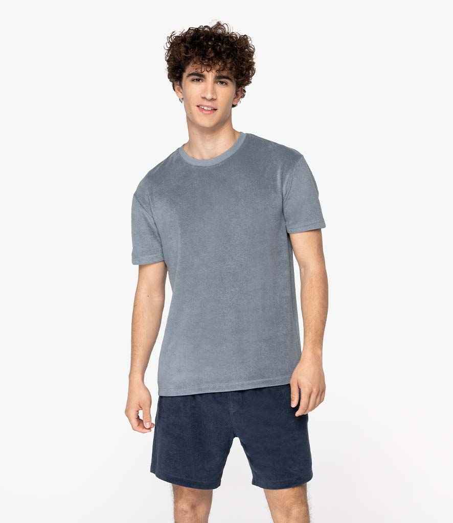 Native Spirit Terry Towel T-Shirt | Mineral Grey