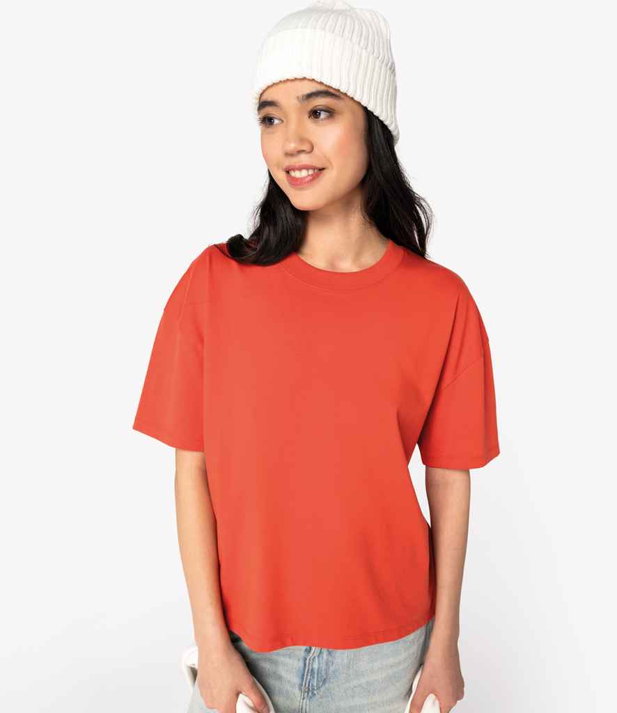 Native Spirit Ladies Oversized T-Shirt | Paprika