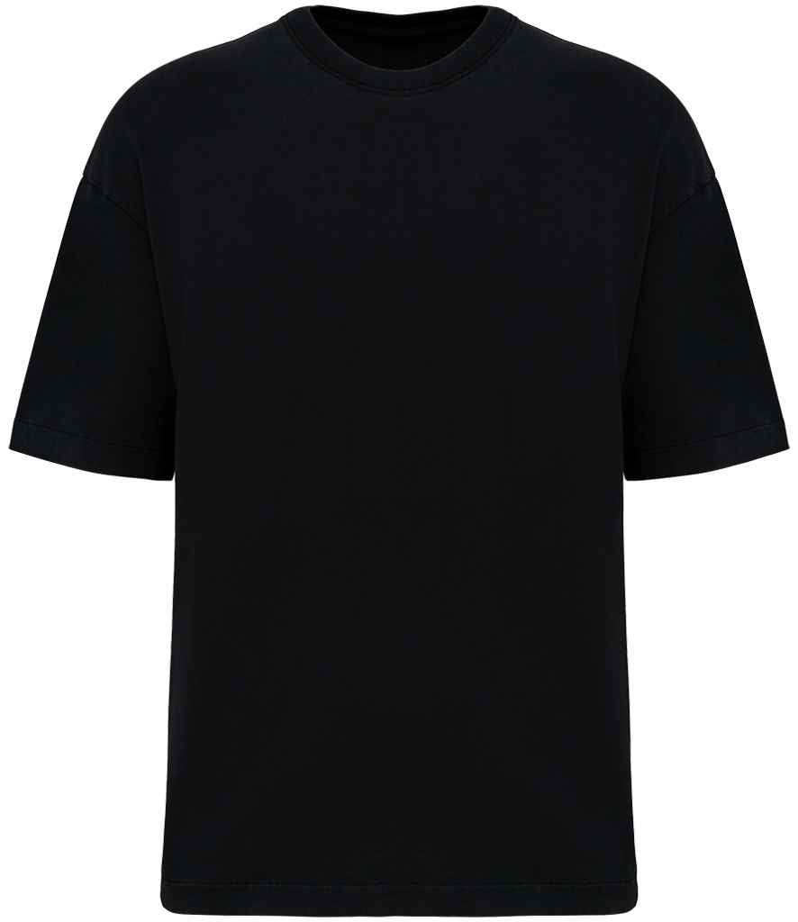 Native Spirit Oversize Washed Effect T-Shirt | Washed Black