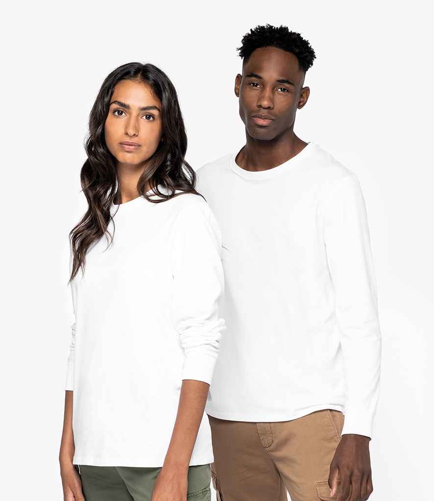 Native Spirit Unisex Crew Neck Long Sleeve T-Shirt | White