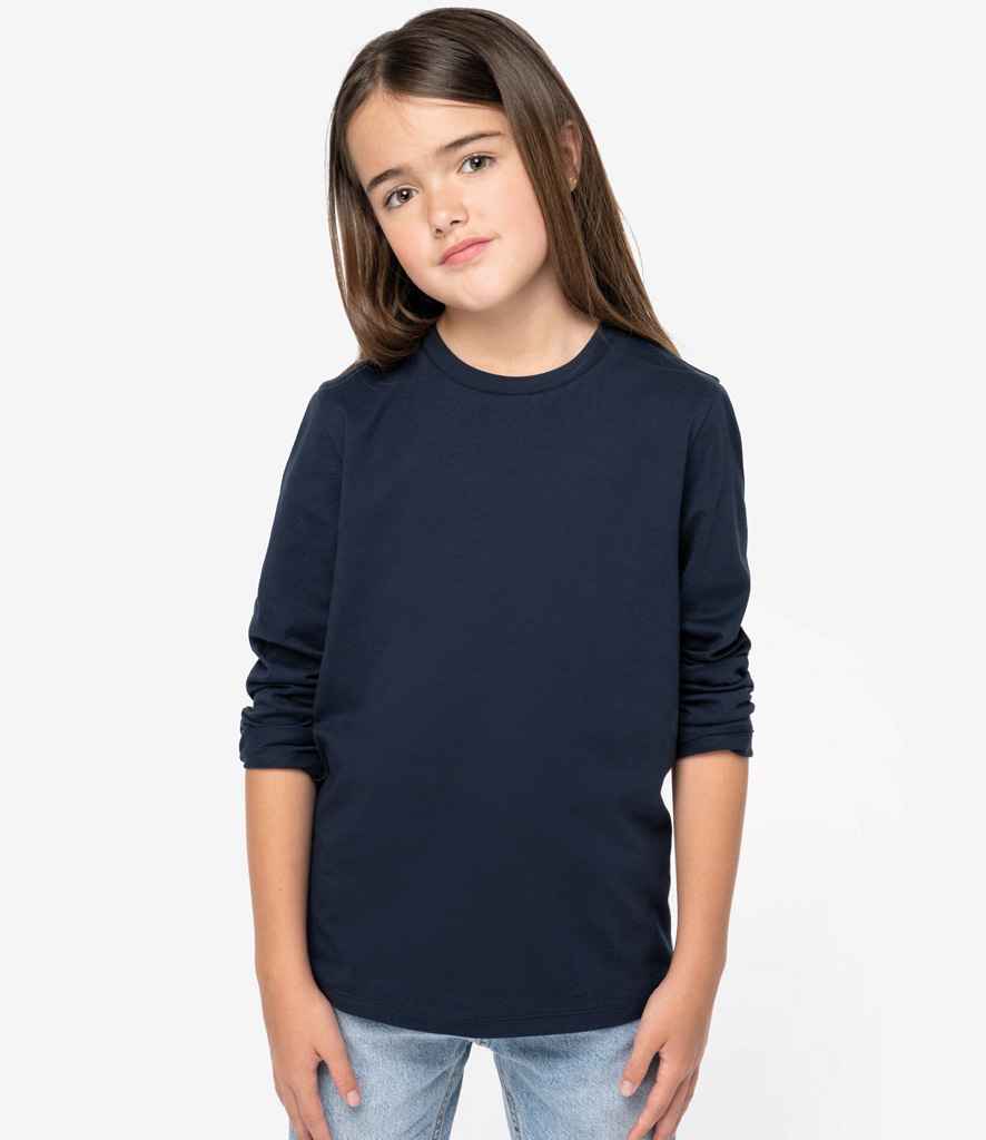 Native Spirit Kids Long Sleeve T-Shirt | Navy