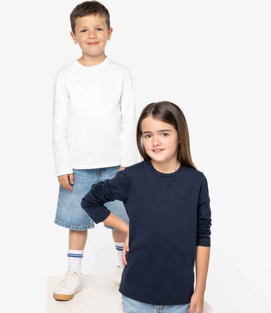 Native Spirit Kids Long Sleeve T-Shirt | White