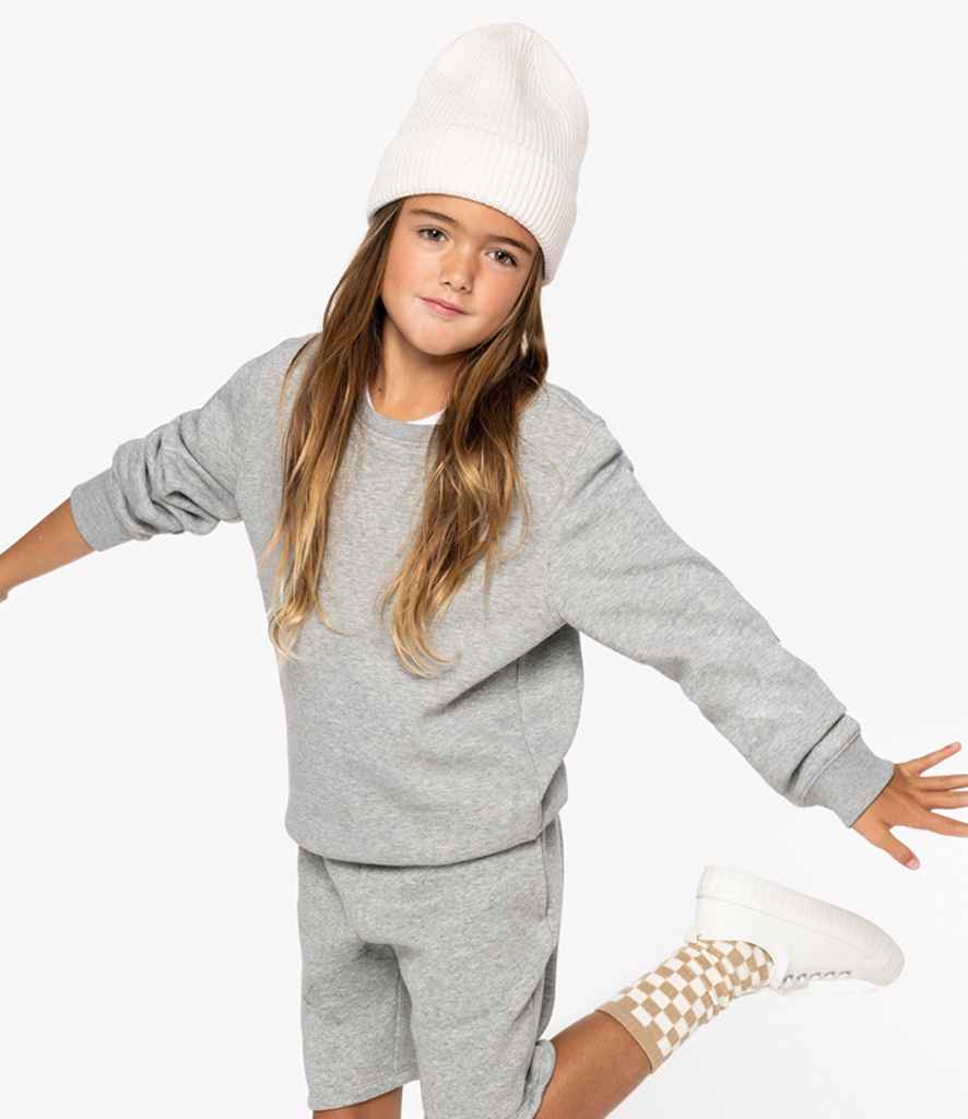 Native Spirit Kids Crew Neck Sweatshirt | Moon Grey Heather