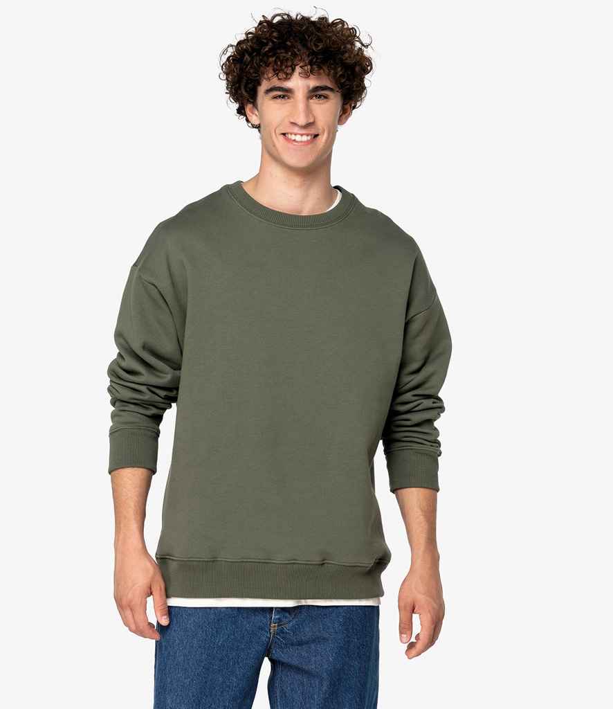 Native Spirit Unisex Oversized Sweatshirt | Organic Khaki