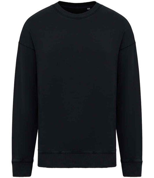 Native Spirit Unisex Washed Effect Oversize Sweatshirt | Washed Black