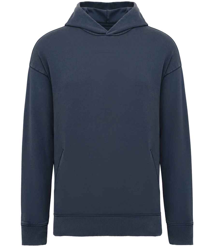 Native Spirit Unisex Washed Effect Oversized Hooded Sweatshirt | Washed Navy