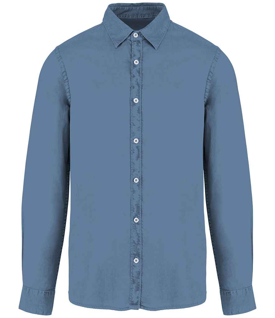 Native Spirit Washed Long Sleeve Shirt | Washed Cool Blue