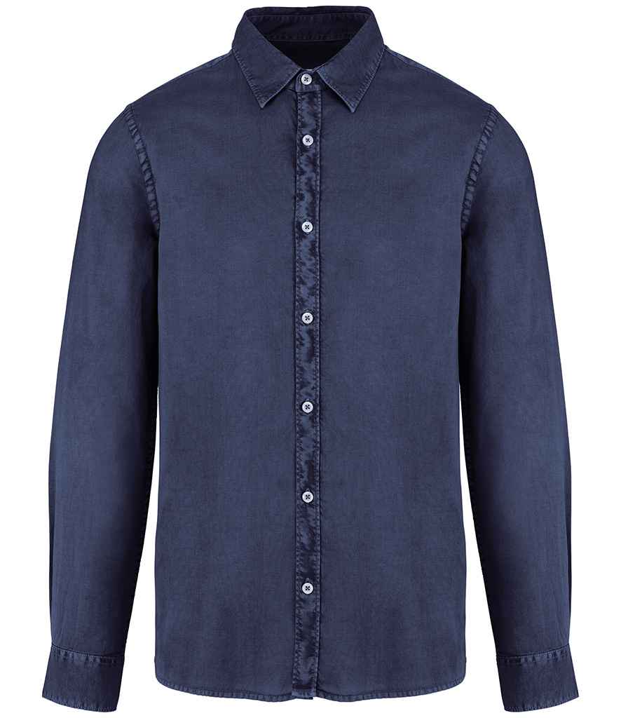 Native Spirit Washed Long Sleeve Shirt | Washed Navy