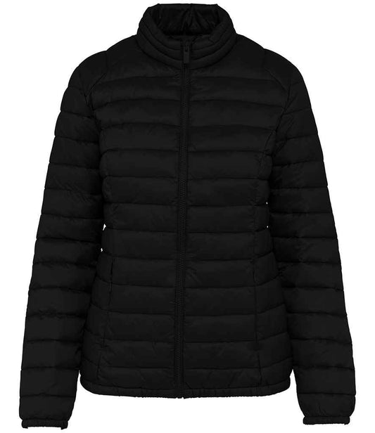 Native Spirit Ladies Lightweight Recycled Padded Jacket | Black
