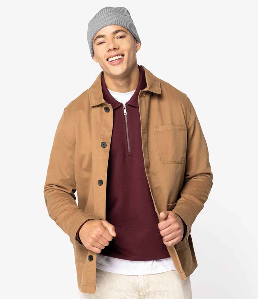 Native Spirit Washed Effect Work Jacket | Washed Dark Camel