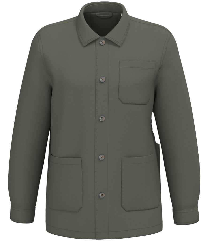 Native Spirit Washed Effect Work Jacket | Washed Organic Khaki