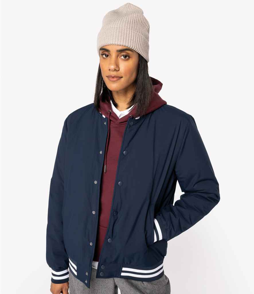 Native Spirit Unisex Varsity Padded Jacket | Navy