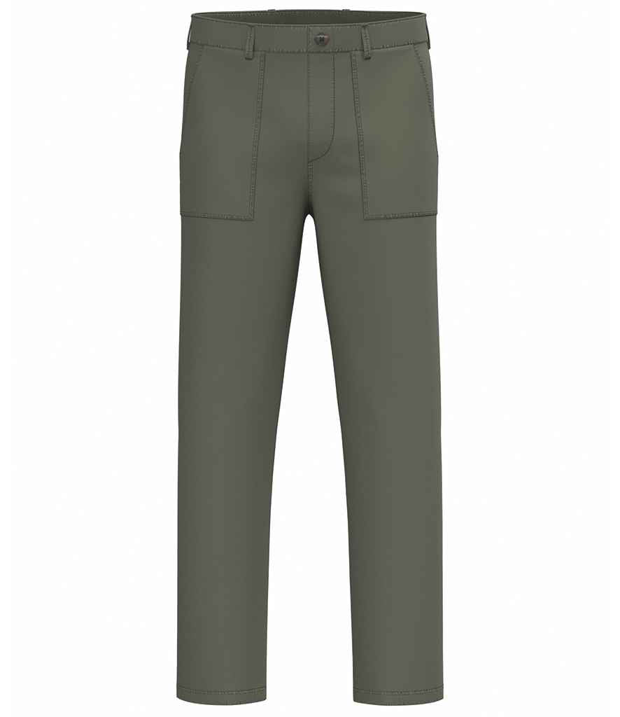 Native Spirit Washed Effect Trousers | Washed Organic Khaki