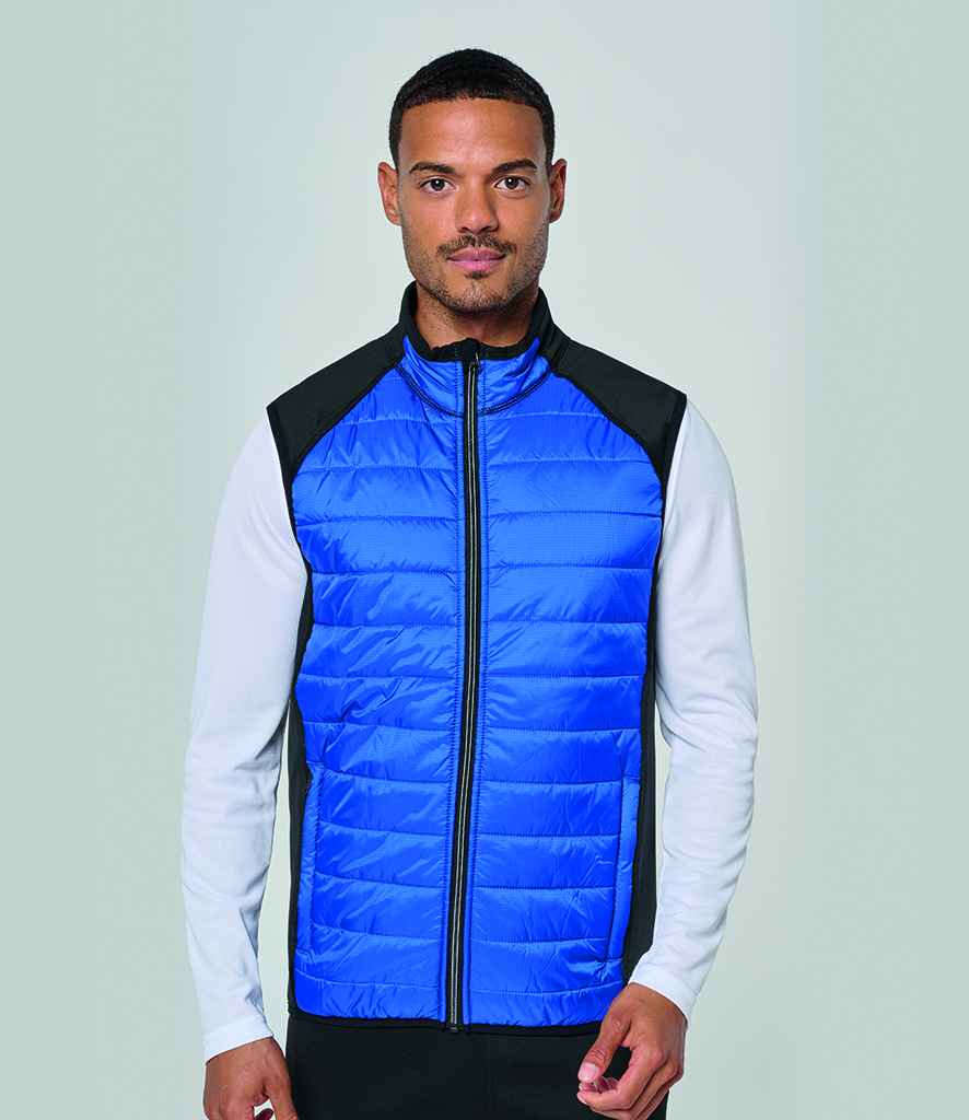 Proact Dual Fabric Sports Bodywarmer | Dark Royal Blue/Black