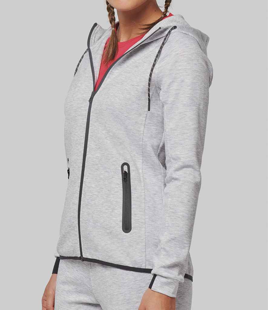 Proact Ladies Performance Hooded Jacket | Ash Heather