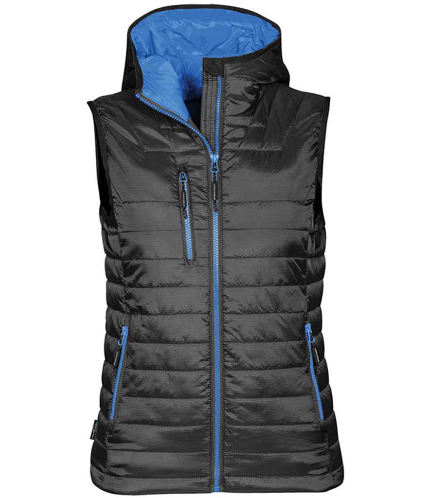 Stormtech Ladies Gravity Bodywarmer | Black/Marine Blue