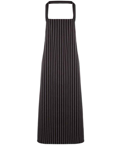 Premier Stripe Apron | Black/Grey