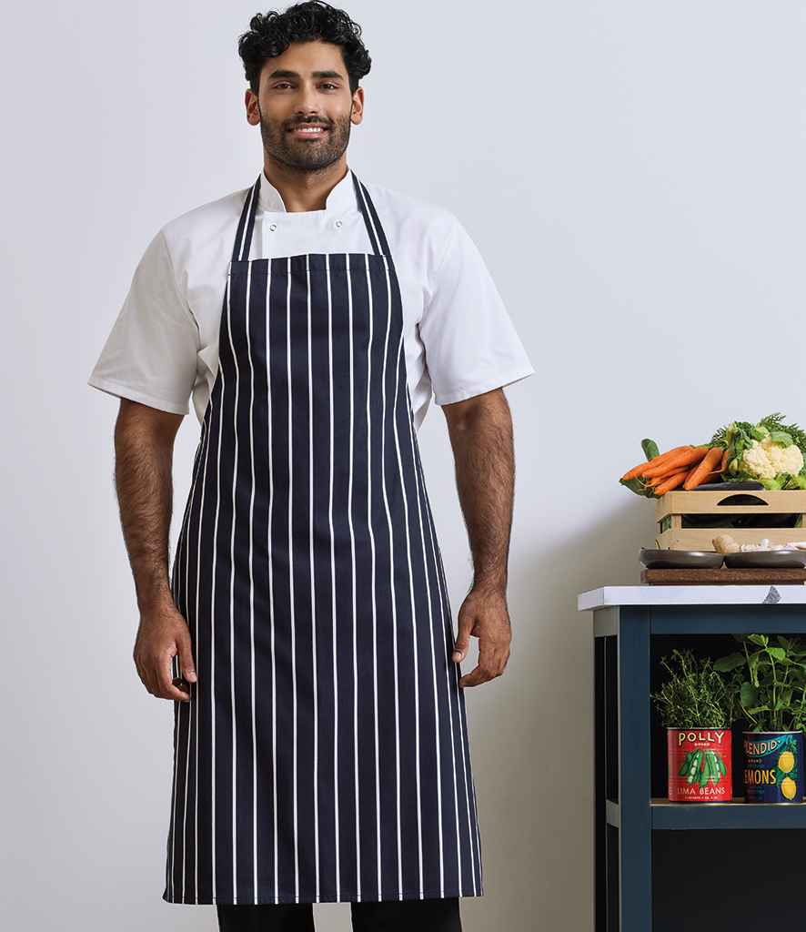 Premier Stripe Apron | Navy/White