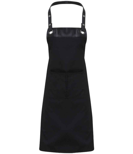 Premier Espresso Bib Apron | Black/Black