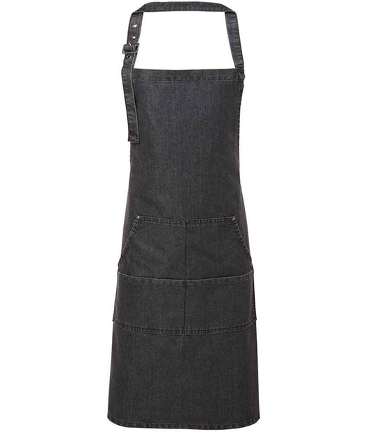 Premier Denim Bib Apron | Black Denim