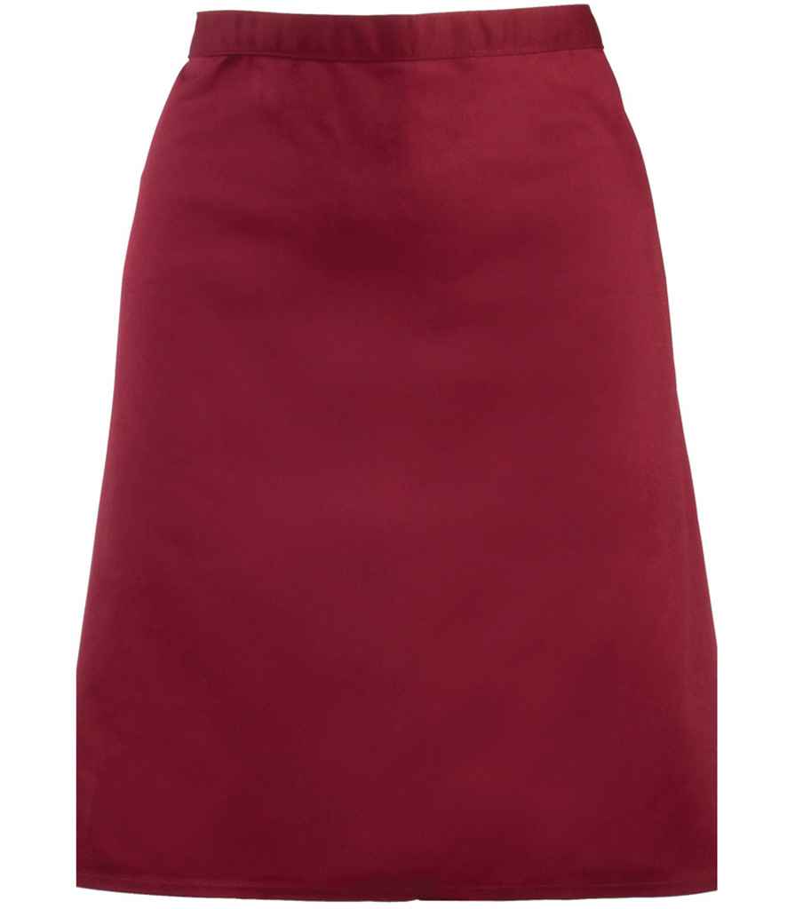 Premier 'Colours' Mid Length Apron | Burgundy