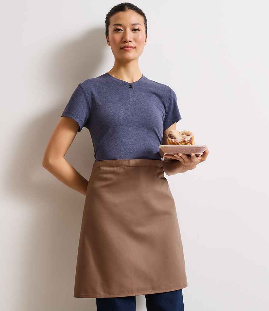 Premier 'Colours' Mid Length Apron | Mocha