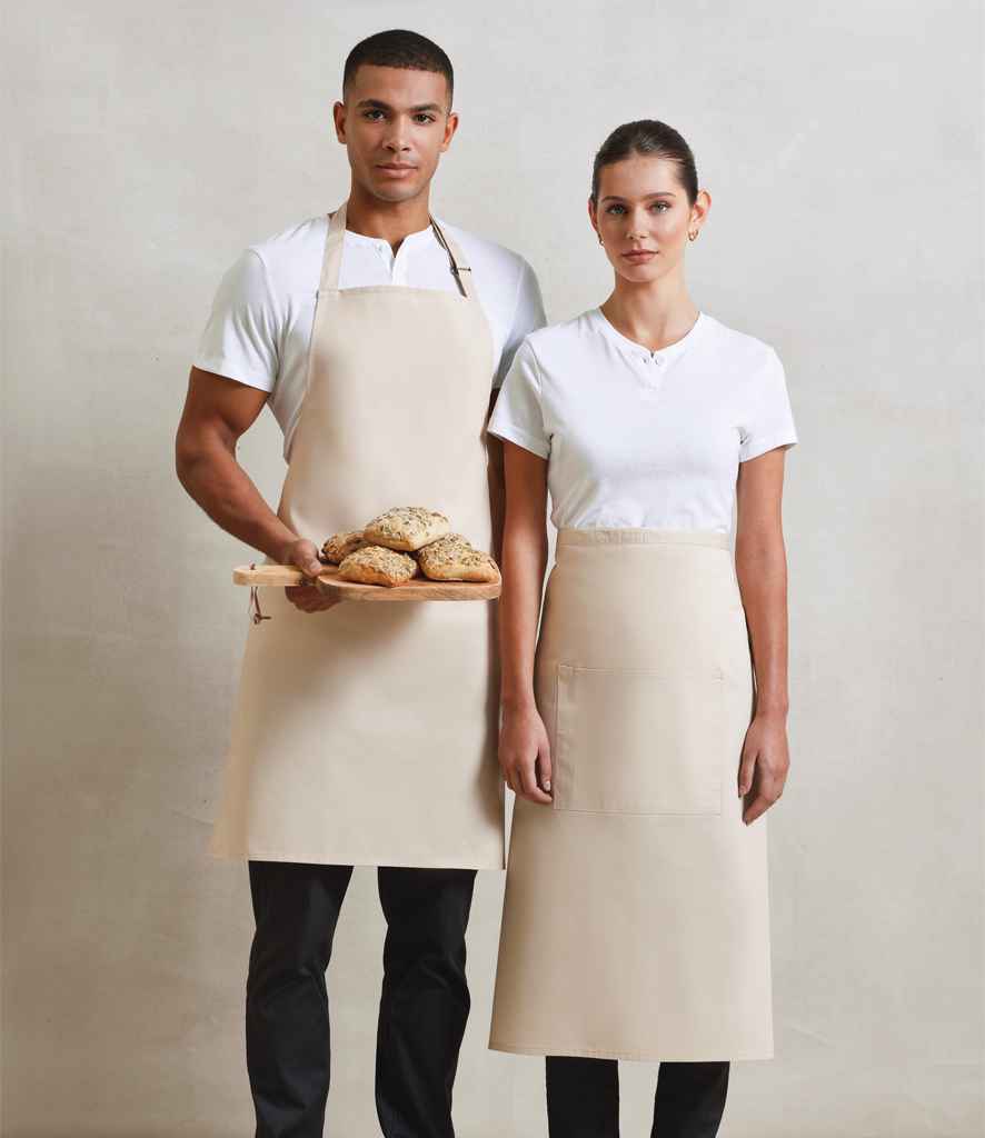 Premier 'Colours' Mid Length Apron | Natural
