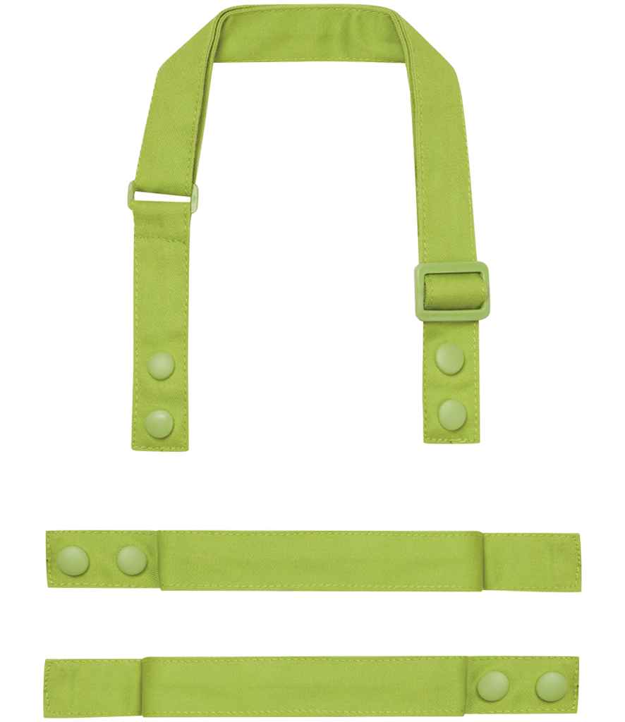 Premier Swap and Pop Customisable Apron Straps | Lime Green