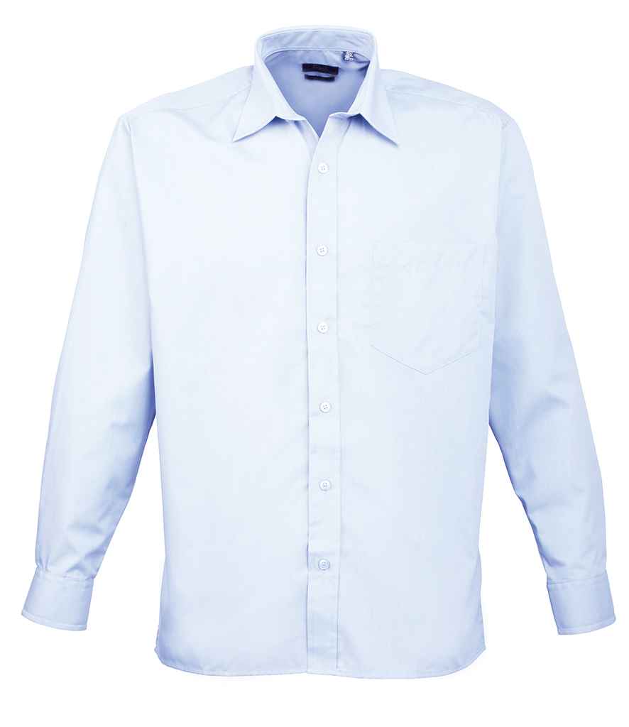 Premier Long Sleeve Poplin Shirt | Light Blue