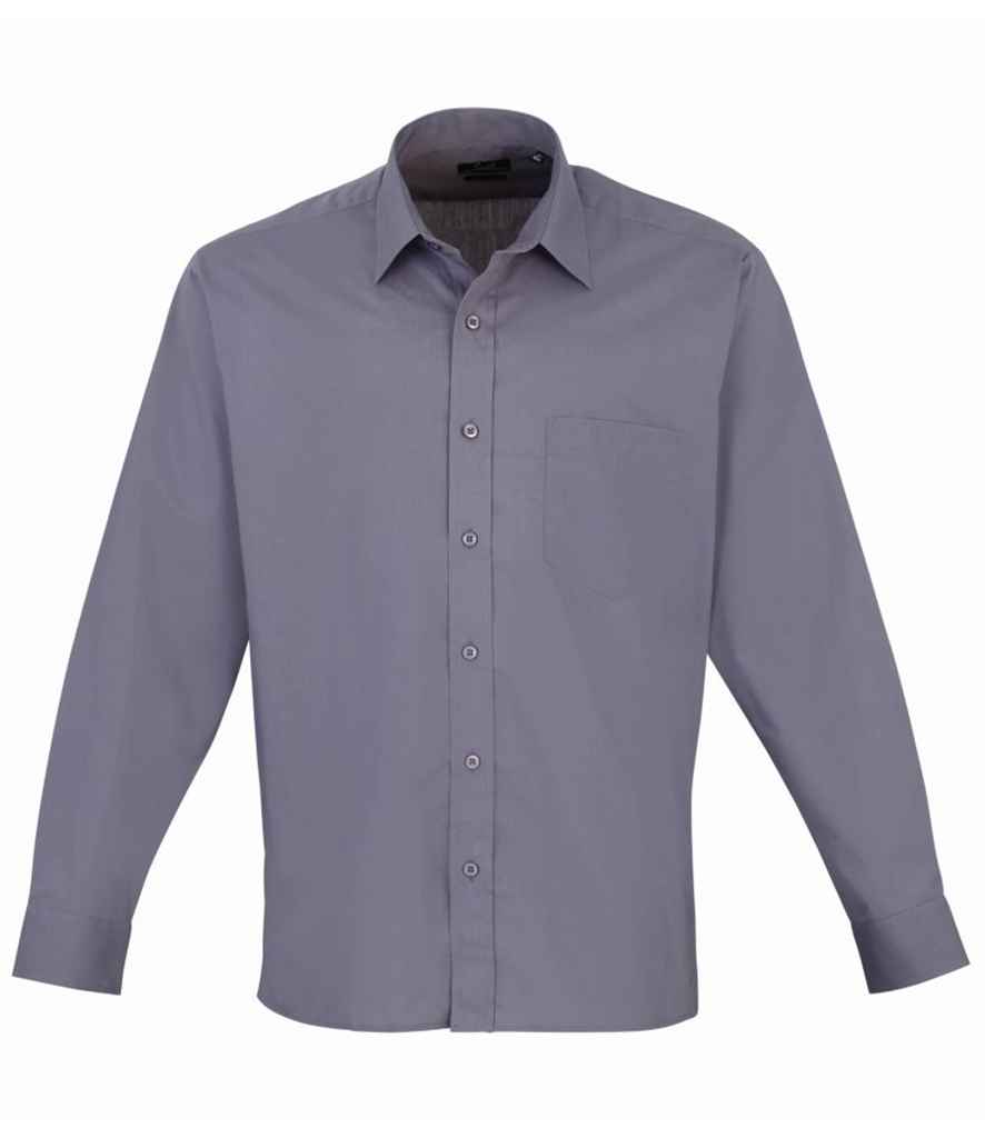 Premier Long Sleeve Poplin Shirt | Steel