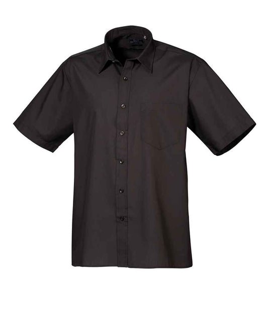 Premier Short Sleeve Poplin Shirt | Black
