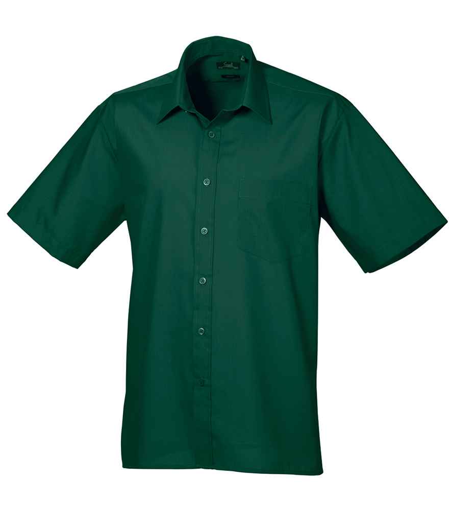 Premier Short Sleeve Poplin Shirt | Bottle Green