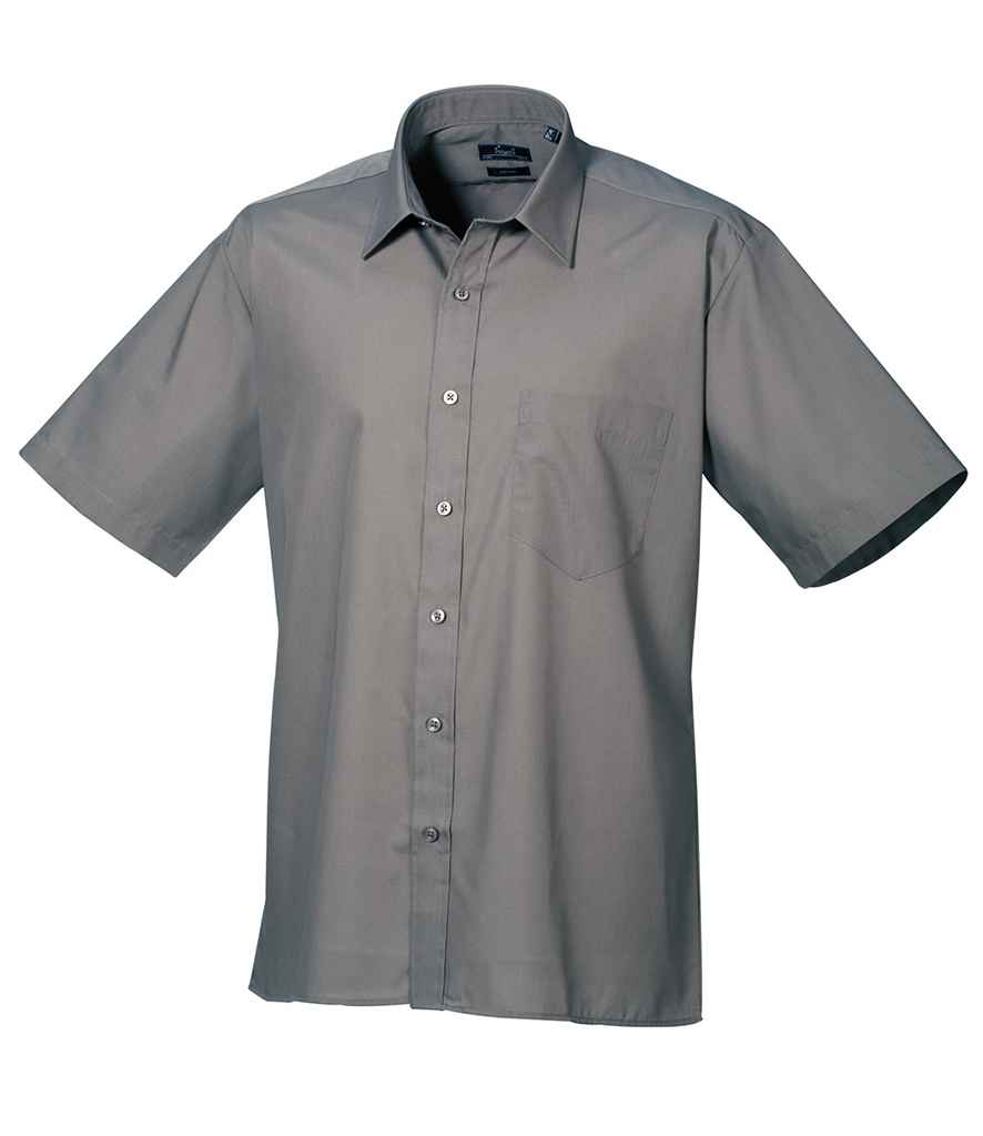Premier Short Sleeve Poplin Shirt | Dark Grey