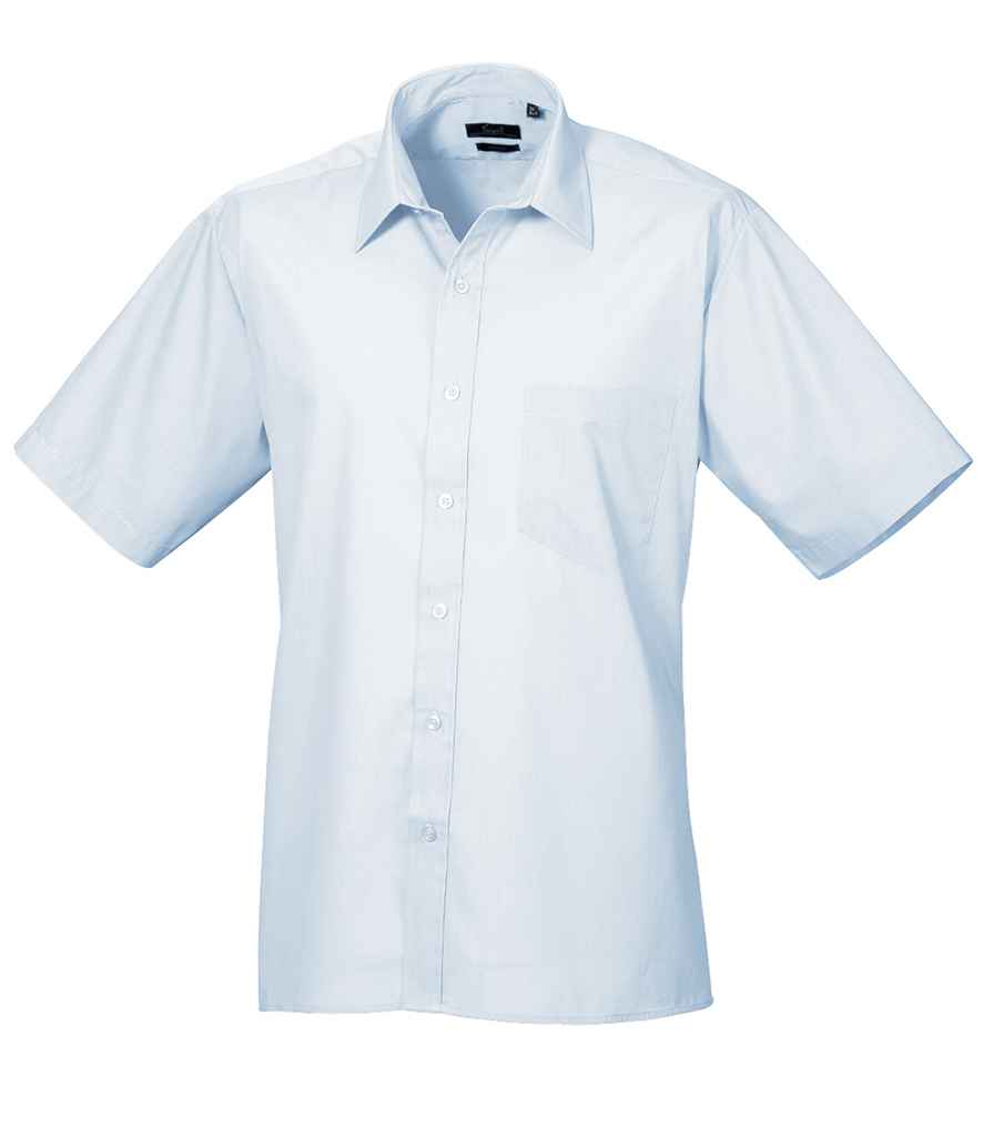 Premier Short Sleeve Poplin Shirt | Light Blue