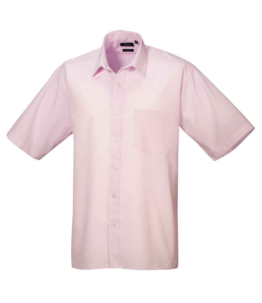 Premier Short Sleeve Poplin Shirt | Pink