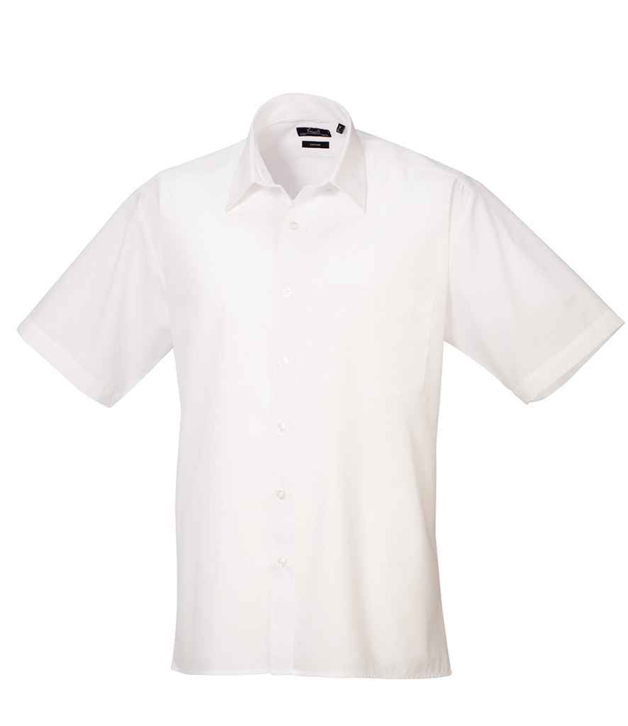Premier Short Sleeve Poplin Shirt | White