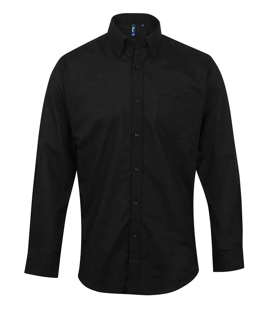 Premier Signature Long Sleeve Oxford Shirt | Black