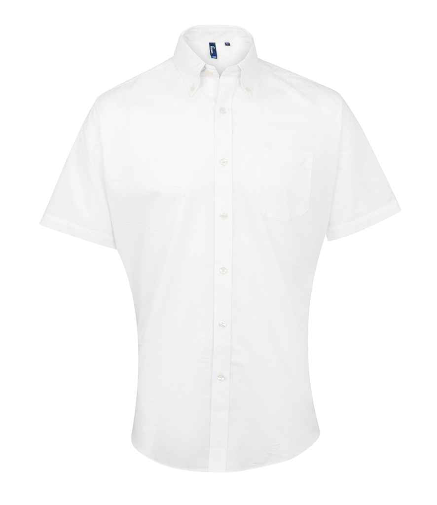 Premier Signature Short Sleeve Oxford Shirt | White