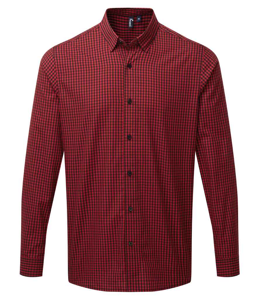 Premier Maxton Check Long Sleeve Shirt | Black/Red