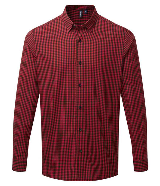 Premier Maxton Check Long Sleeve Shirt | Black/Red